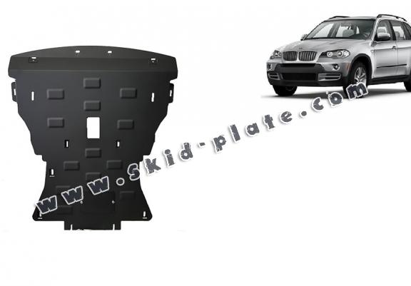 Steel skid plate for BMW X5 E70