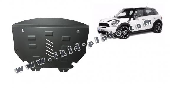 Steel skid plate for the protection of the engine and the gearbox for Mini Countryman R60