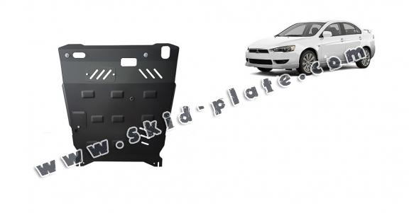 Steel skid plate for the protection of the engine and the gearbox for Mitsubishi Lancer