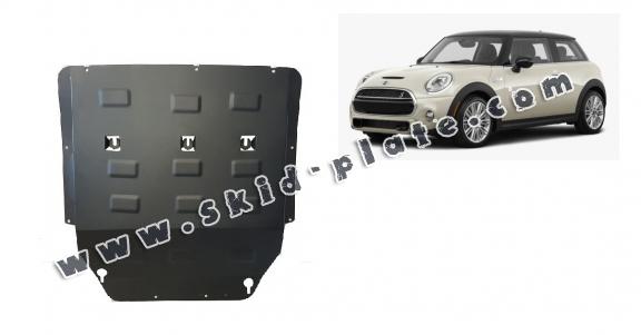 Steel skid plate for the protection of the engine and the gearbox for Mini Cooper F55/56