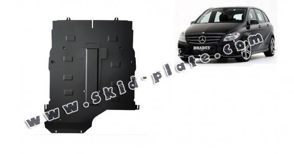 Steel skid plate for the protection of the engine and gearbox for Mercedes B-Class W245