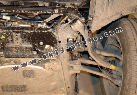 Steel radiator skid plate for BMW X3 E83