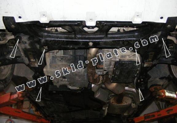 Steel skid plate for the protection of the engine and gearbox for Mercedes B-Class W245