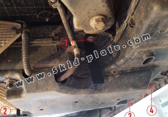 Steel AdBlue tank plate for Man TGE / 18 L