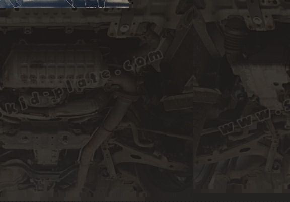 Steel manual gearbox skid plate for Subaru Forester 4